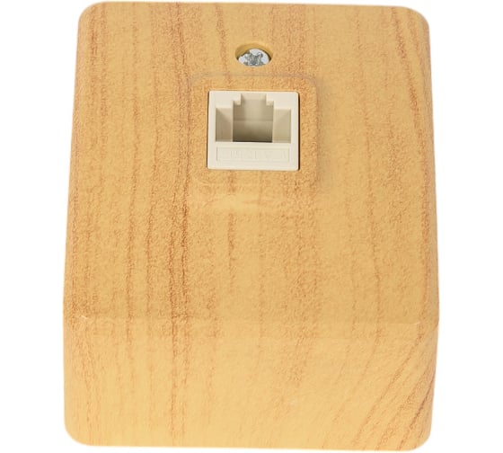 Изображение товара Информационная розетка ЭРА 11320311 Эксперт, RJ45, ОУ, IP20, сосна Б0020732