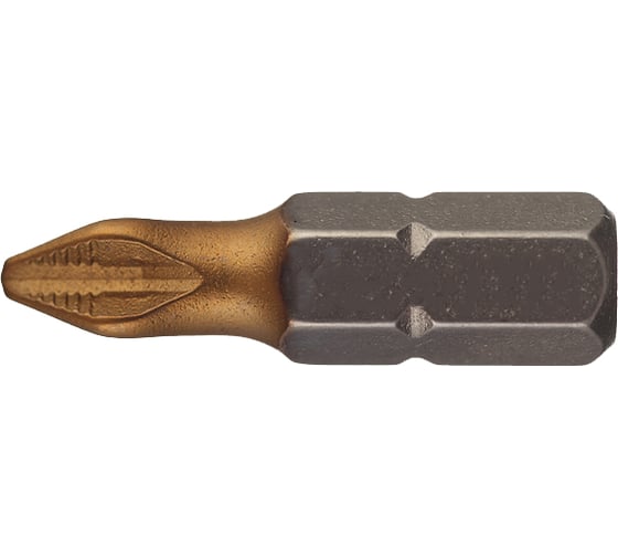 Изображение товара Бита магнитная Philips (2 шт; 25 мм; Ph3; 1/4; titan) МастерАлмаз 10501012