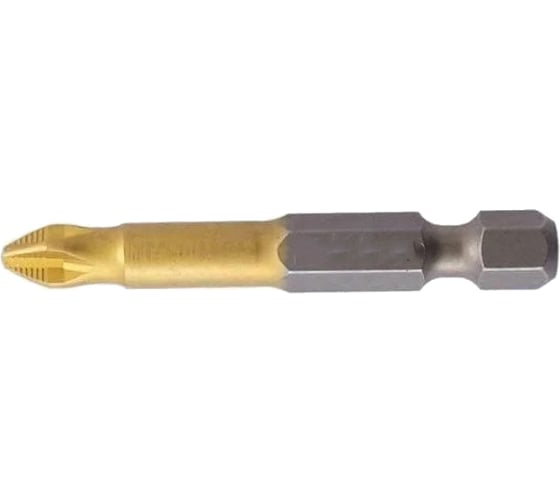 Изображение товара Бита магнитная Philips (2 шт; 50 мм; Ph3; 1/4; titan) МастерАлмаз 10501015