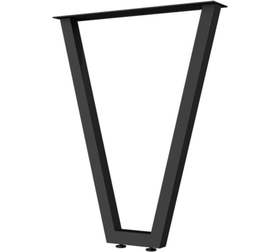 Изображение товара V-образная опора для стола MAKMART Лиссабон l.560, h.720, отделка черный бархат (матовый) OP.10.720.9005