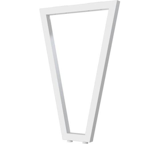 Изображение товара V-образная опора для стола MAKMART Лиссабон-Т l.550, h.820, отделка белый бархат (матовый) OP.15.820.9016