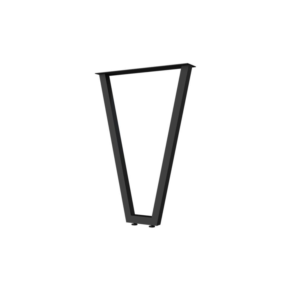 Изображение товара V-образная опора для стола MAKMART Лиссабон черный бархат регулируемая