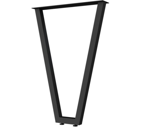 Изображение товара V-образная опора для стола MAKMART Лиссабон l.560, h.820, отделка черный бархат (матовый) OP.10.820.9005