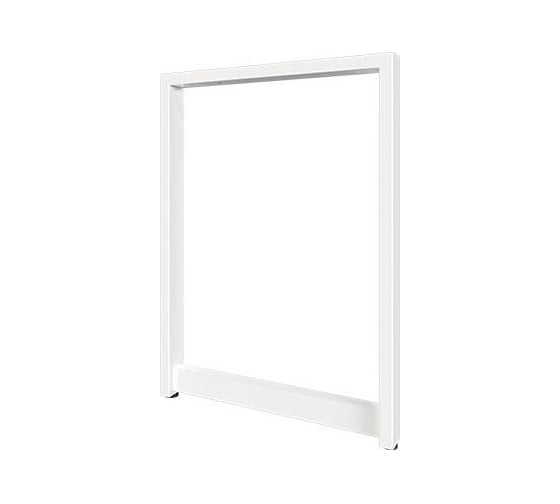 Изображение товара Опора для стола MAKMART Сидней l.595, h.820, отделка белый бархат (матовый) OP.13.820.9016