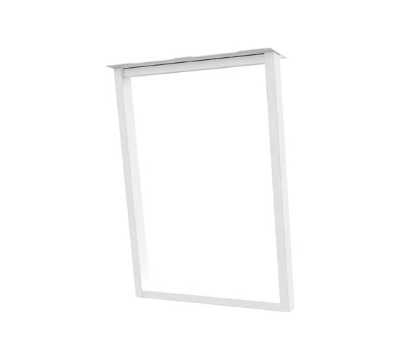 Изображение товара Наклонная опора для стола MAKMART Фиджи l.595, h.820, отделка белый бархат (матовый) OP.24.820.9016