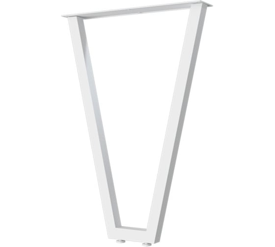 Изображение товара V-образная опора для стола MAKMART Лиссабон l.560, h.820, отделка белый бархат (матовый) OP.10.820.9016