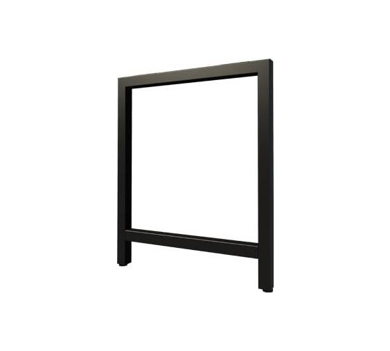 Изображение товара Опора для стола MAKMART Квадро l.595, h.720, отделка черный бархат (матовый) OP.21.720.9005