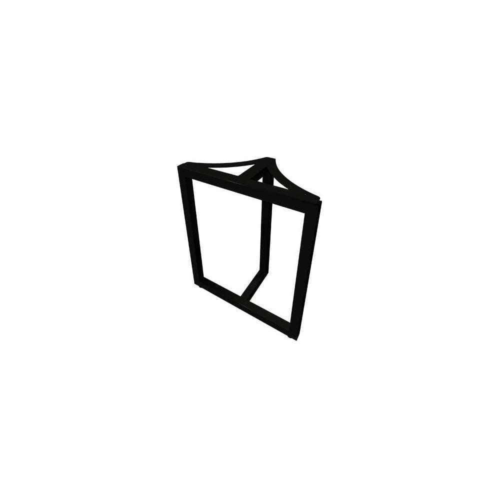 Изображение товара Опора для стола MAKMART Трио l.595, h.720, отделка  черный бархат (матовый) OP.20.720.9005