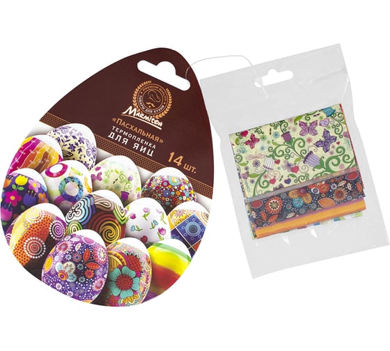Изображение товара Термопленка для яиц MARMITON Пасхальная, 2 шт по 7 наклеек 17077