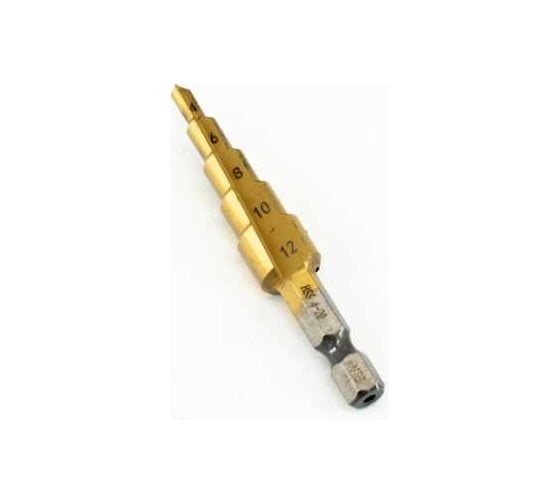 Изображение товара Сверло ступенчатое по металлу 4-12 мм MOSTEK 1350412