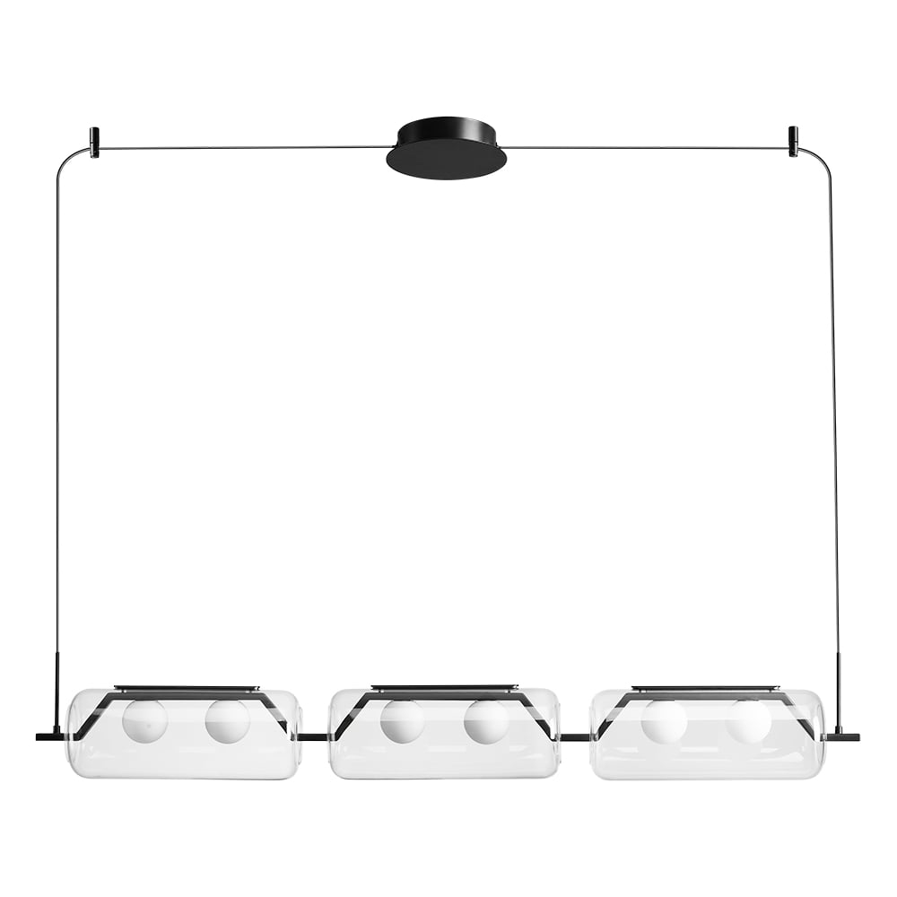 Изображение товара Подвесной светильник ARTE LAMP Geneva A2341SP-6BK стиль хай-тек с LED