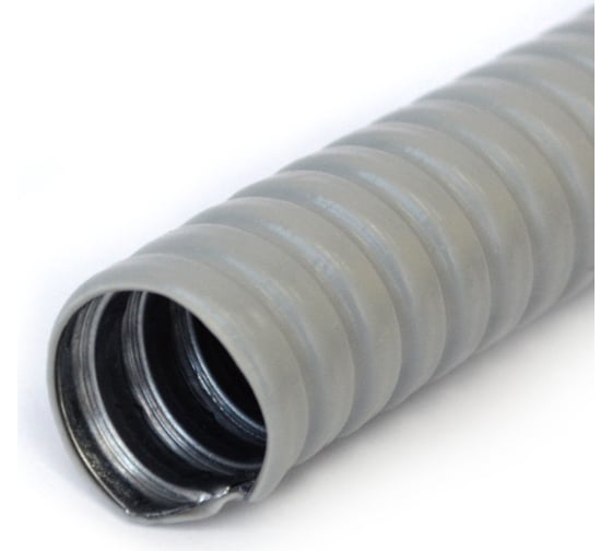 Изображение товара Металлорукав в ПВХ оболочке Промрукав серый Р3-ЦП-НГ-38 25м PR04.0476