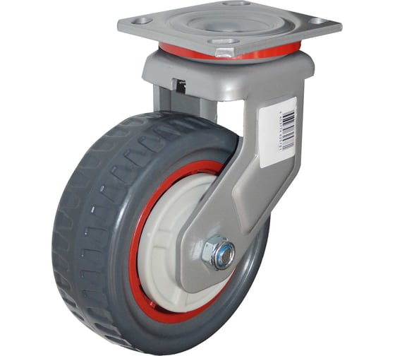 Изображение товара Колесо полиуретановое, протекторное, поворотное, 200 мм, Heavy MFK-TORG 1063200 H