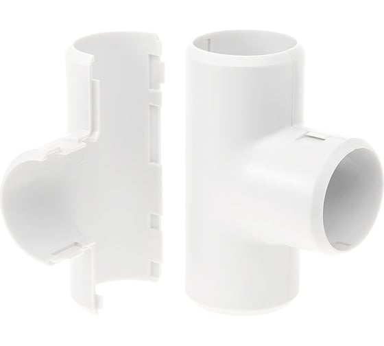 Изображение товара Разборный тройник Промрукав белый д16 70шт PR.07316б