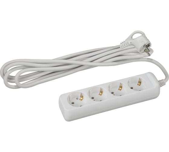 Изображение товара Удлинитель ЭРА UX4e3m c заземлением 3х0,75мм2, ПВС, 4 гнезда, 3м Б0038579