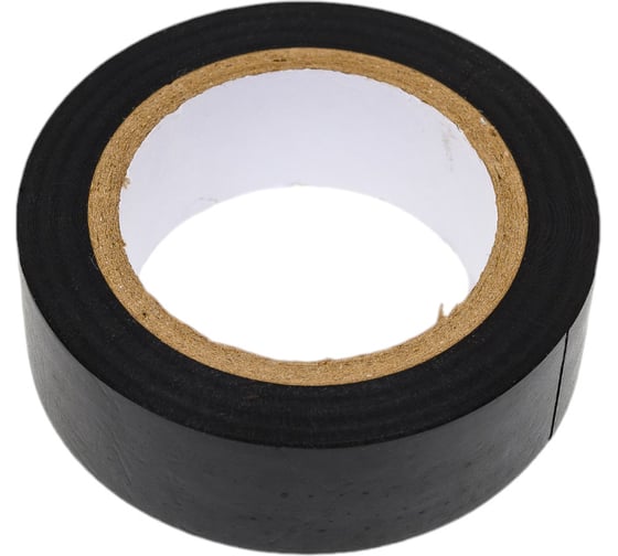 Изображение товара Изолента ПВХ FIT самозатухающая, 19 мм х 0.13 мм х 10 м, черная 11002