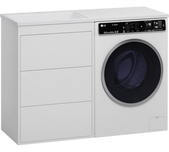 Изображение товара Тумба с раковиной Brevita grafit 60 white гавана 120 лев УТ000015087