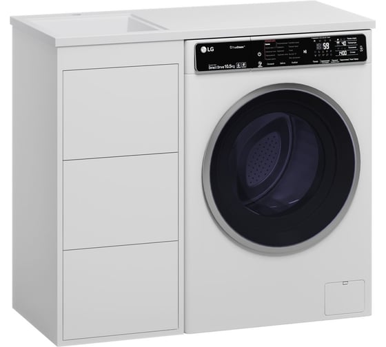 Изображение товара Тумба с раковиной Brevita grafit 40 white гавана лев УТ000015079