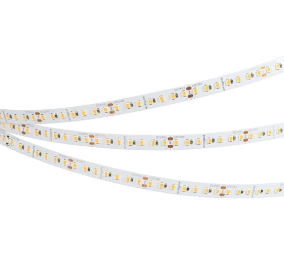 Изображение товара Светодиодная лента Arlight RT-A140-10mm, 24V, Warm3000 SUN 5м 037831