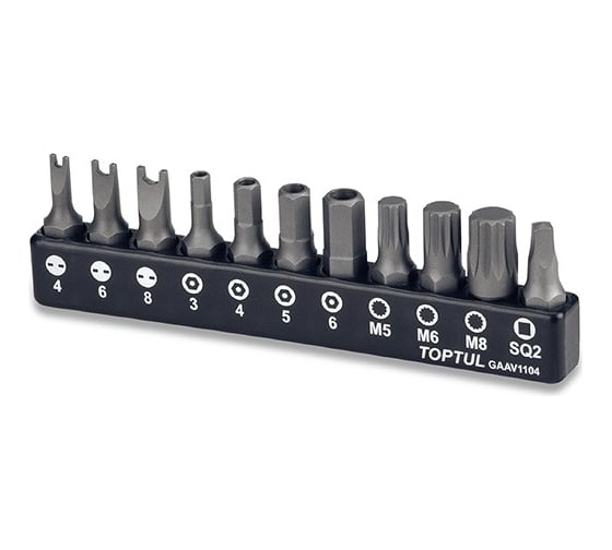 Изображение товара Набор бит 1/4" 11 шт TOPTUL GAAV1104