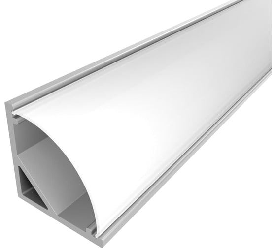 Изображение товара Комплект алюминиевого профиля с экраном и заглушками LEDCRAFT LC-LPU1616M20-3 1627000007