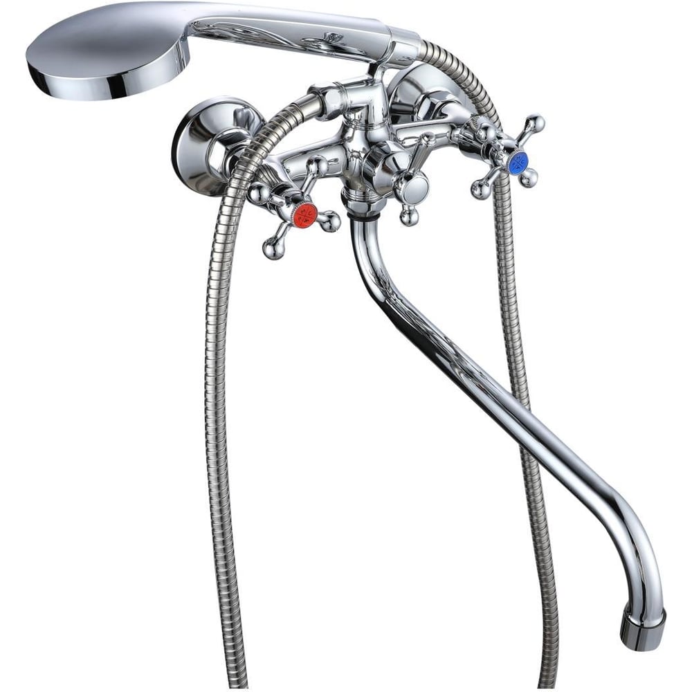 Изображение товара Смеситель для ванны Ростовская мануфактура серии SL71 двухрычажный хром