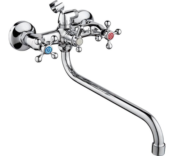 Изображение товара Смеситель для ванны Ростовская мануфактура сантехники с длинным изливом SL71-143