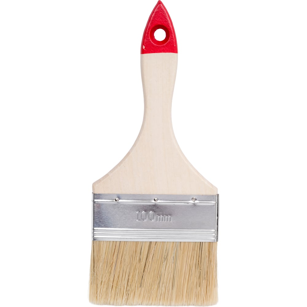 Изображение товара Плоская кисть Toolberg Классик-стандарт натуральная щетина 100 мм