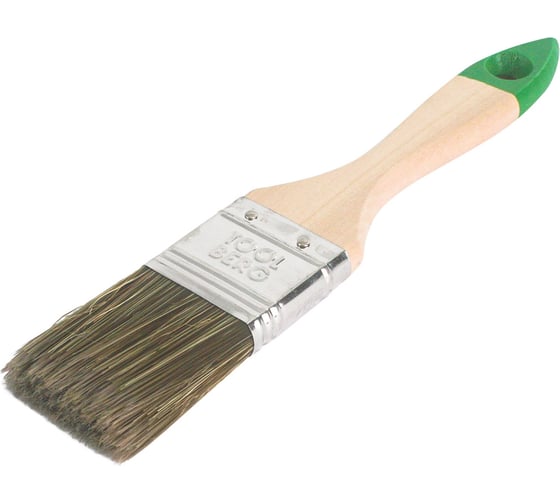 Изображение товара Плоская кисть Toolberg "Текстура-стандарт" смешанная щетина, деревянная рукоятка, 38 мм ЛА-00001958