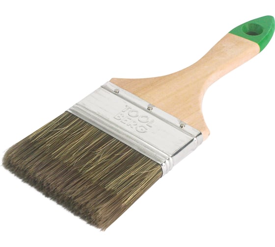 Изображение товара Плоская кисть Toolberg "Текстура-стандарт" смешанная щетина, деревянная рукоятка, 75 мм ЛА-00001961