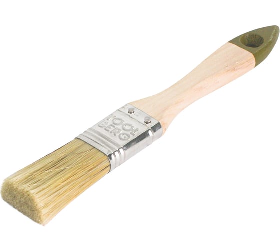 Изображение товара Плоская кисть Toolberg "Микс-стандарт" смешанная щетина, деревянная рукоятка, 25 мм ЛА-00001936