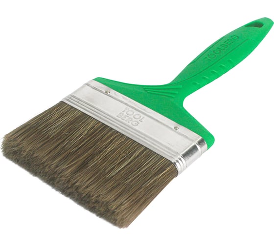 Изображение товара Плоская кисть Toolberg "Текстура-стандарт" смешанная щетина, пластиковая рукоятка, 100 мм ЛА-00001968