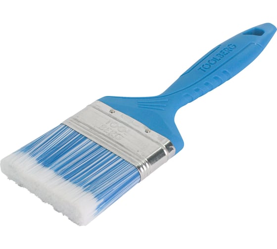 Изображение товара Плоская кисть Toolberg "Лазурит-стандарт" искусственная щетина, пластиковая рукоятка, 63 мм ЛА-00001979