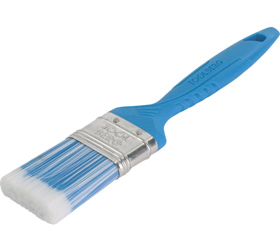 Изображение товара Плоская кисть Toolberg "Лазурит-стандарт" искусственная щетина, пластиковая рукоятка, 38 мм ЛА-00001977