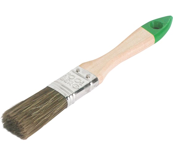 Изображение товара Плоская кисть Toolberg "Текстура-стандарт" смешанная щетина, деревянная рукоятка, 25 мм ЛА-00001957