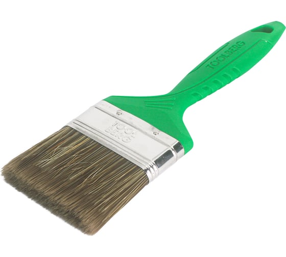 Изображение товара Плоская кисть Toolberg "Текстура-стандарт" смешанная щетина, пластиковая рукоятка, 63 мм ЛА-00001966