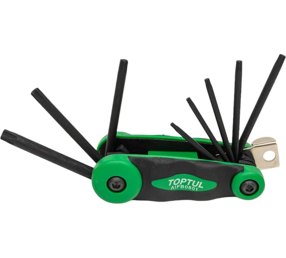Изображение товара Набор Г-образных ключей TOPTUL TORX T9-T40 складные, 8 предметов AIFB0801