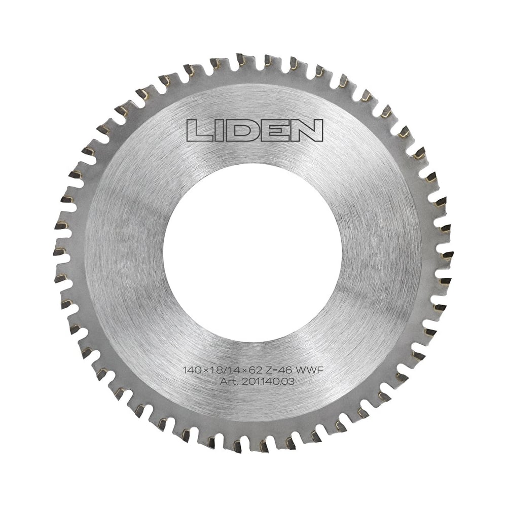 Изображение товара Диск пильный Cermet 140x1.8/1.4x62 мм 46 сегментов для труборезов Liden