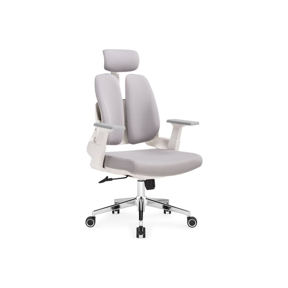 Изображение товара Офисное кресло Woodville hiba серое с хромом регулировка до 520 мм