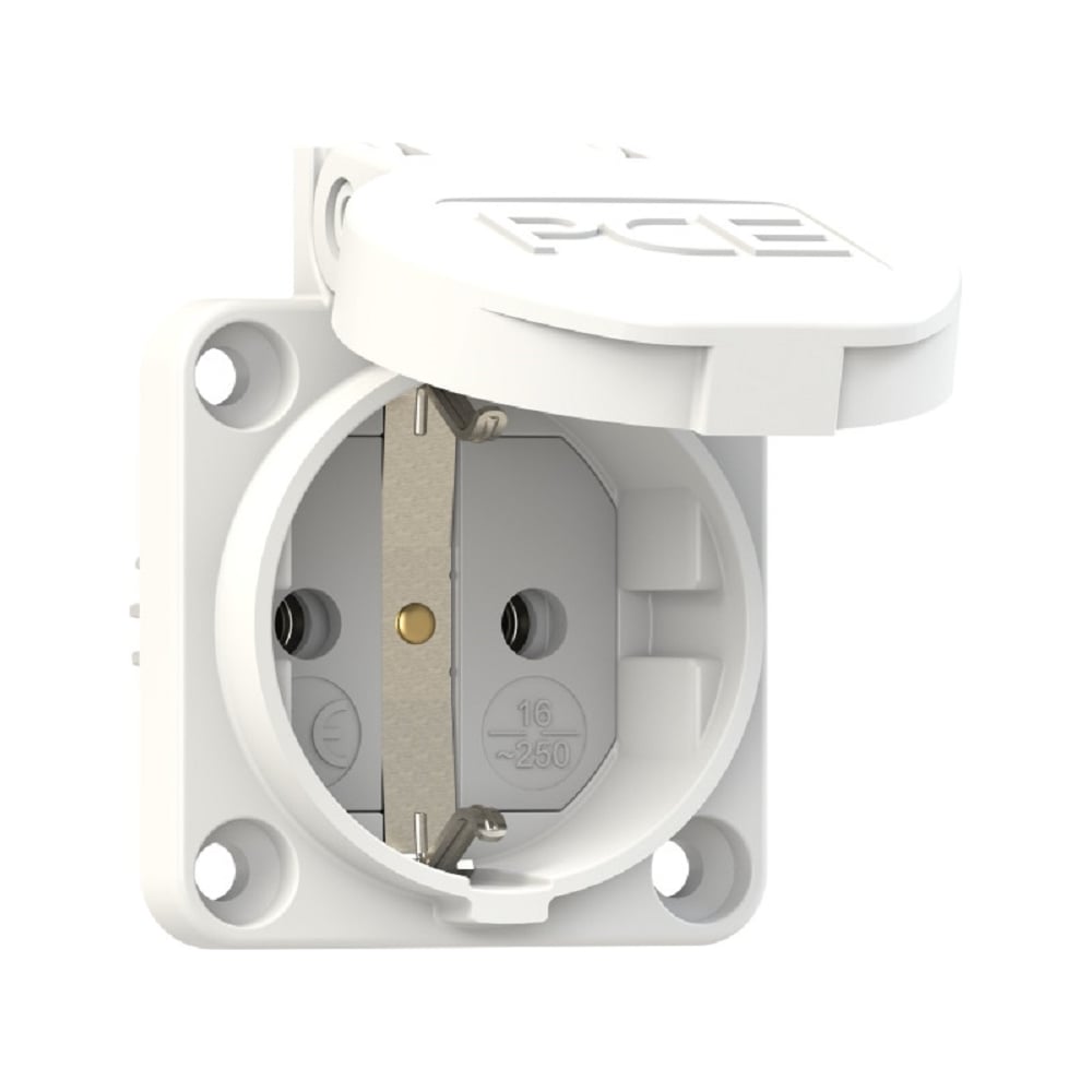 Изображение товара Розетка PCE встр 16А/220V/2p+e/IP54 белая 105-0w