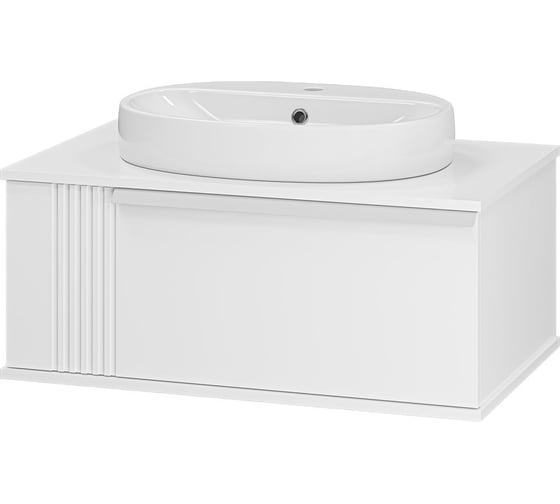 Изображение товара Тумба с раковиной Brevita savoy 80 белый УТ000014904