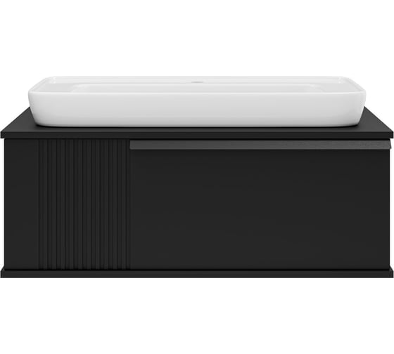 Изображение товара Тумба с раковиной Brevita savoy 90 черный УТ000014896