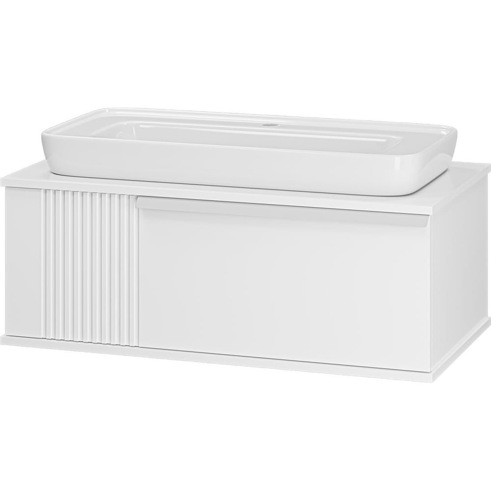 Изображение товара Тумба с раковиной Brevita savoy 90 белый современная мебель для ванной