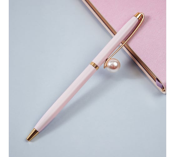 Изображение товара Автоматическая шариковая ручка MESHU Pink jewel синяя, 1 мм MS_94048