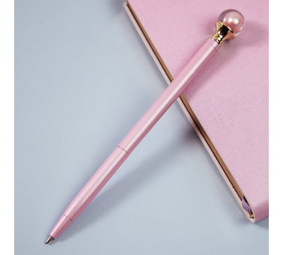 Изображение товара Автоматическая шариковая ручка MESHU Pink pearl синяя, 1 мм MS_93904