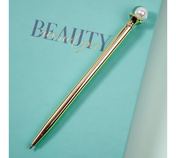 Изображение товара Автоматическая шариковая ручка MESHU White pearl синяя, 1 мм MS_93928