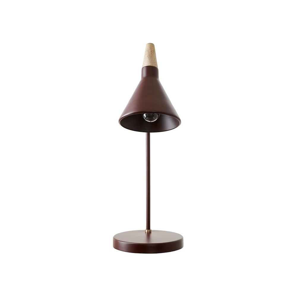 Изображение товара Настольная лампа Bergenson Bjorn Thor, 25х25x57 см, вишневая BB0000417