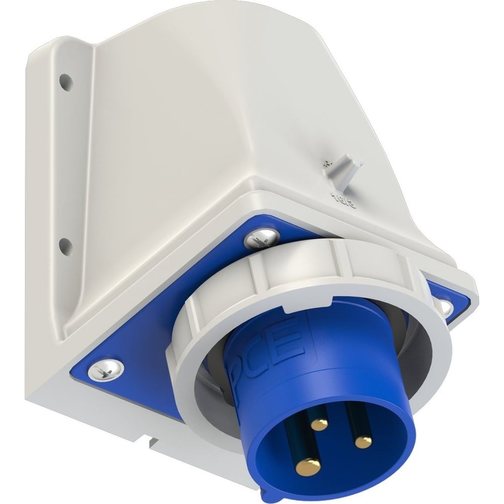 Изображение товара Настенная вилка PCE 16A/220 В IP67 с защитой от пыли и влаги