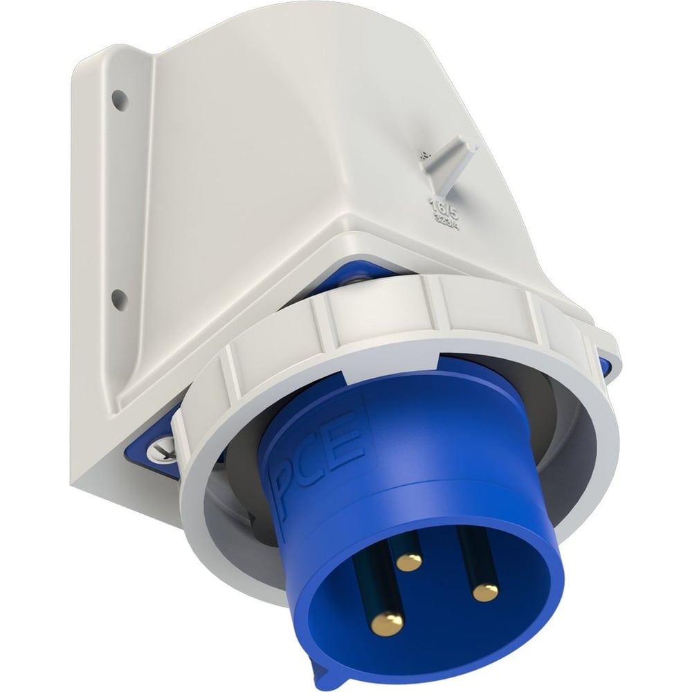 Изображение товара Настенная вилка PCE 32A/220 В/1P+N+E/IP67 5232-6k для наружных и промышленных установок