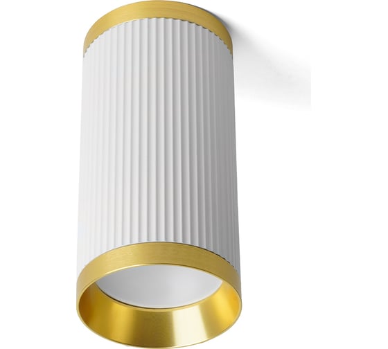 Изображение товара Потолочный светильник FERON ml190 barrel gatsby mr16 gu10 35w 230v, белый + античное золото, 48852